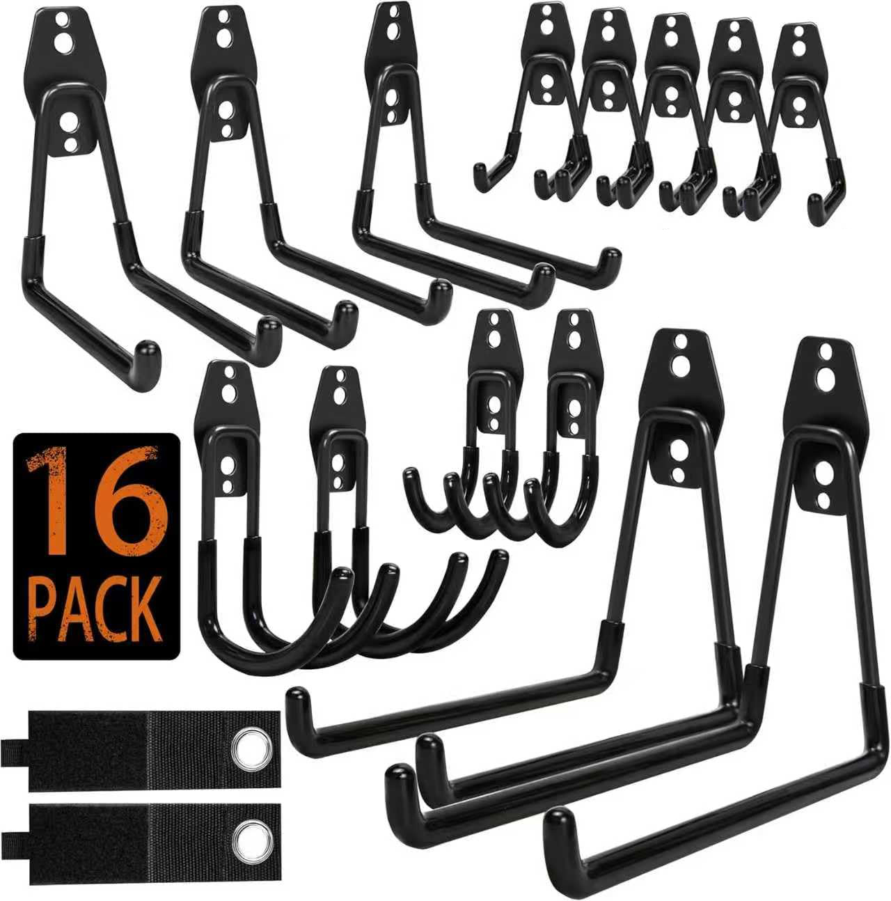 Gardening Tools Screwfix - 16 قطعة من خطافات الجدار المعدنية