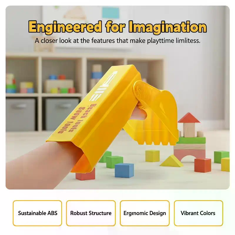 Gardening Tools For Kids - مجرفة رمل وثلج احترافية باللون البرتقالي