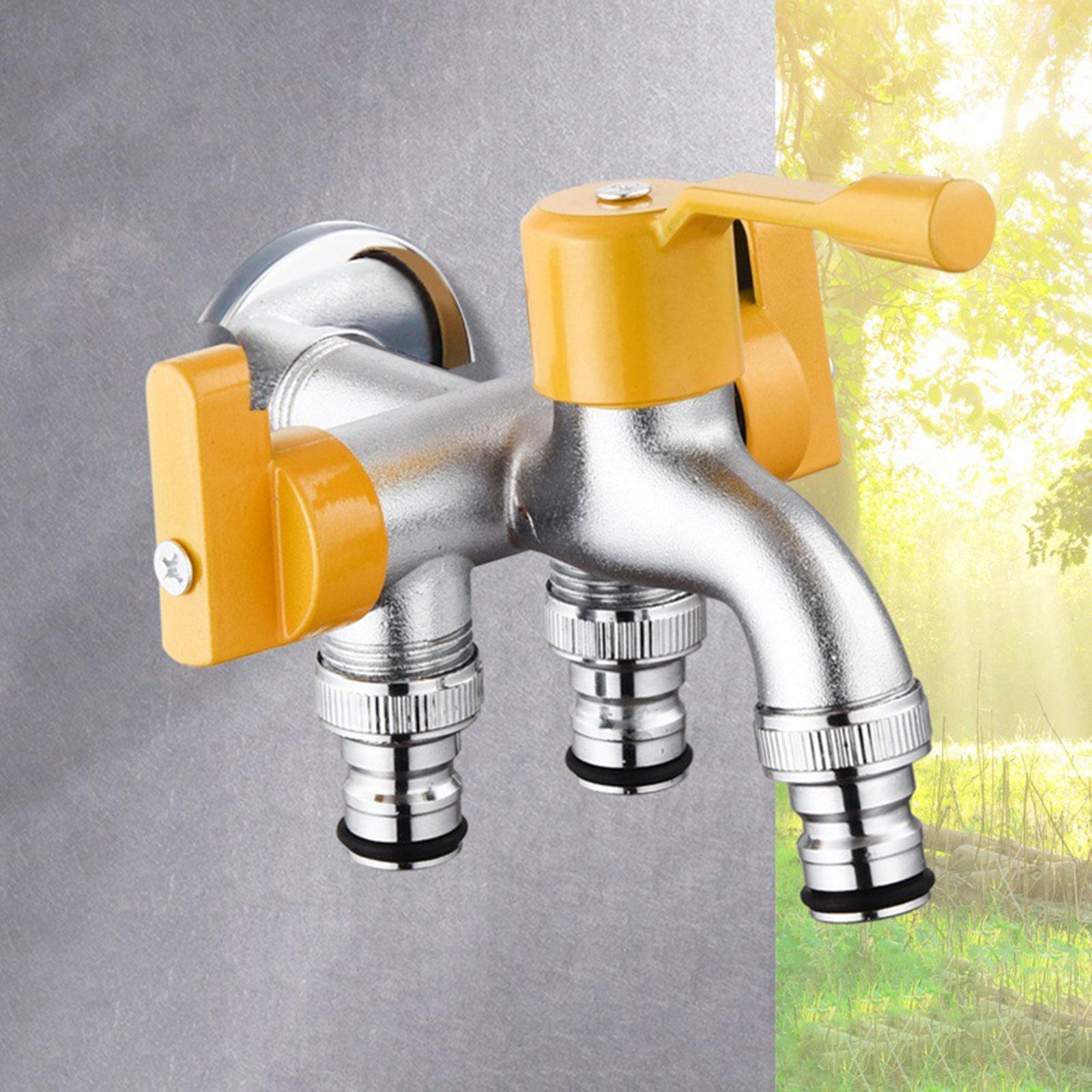 Gardening Tools And Equipment - صنبور خارجي نحاسي ثلاثي الاتجاهات مع