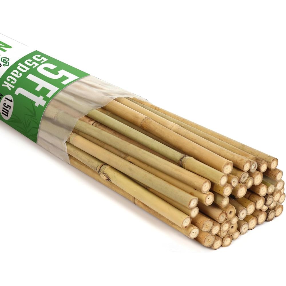 Plant Support Stake - مجموعة من 55 عود خيزران للنباتات