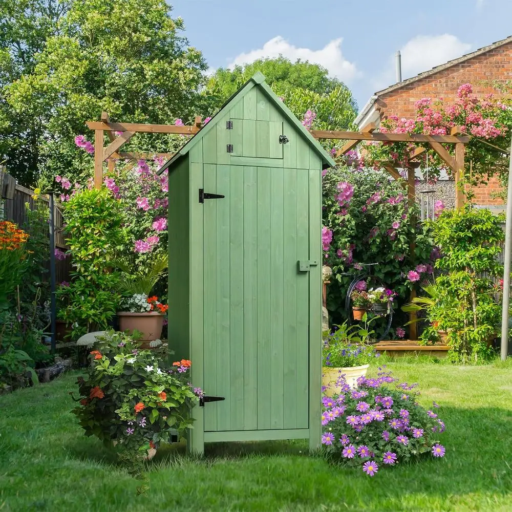 مخزن خارجي أخضر فاتح: خزانة أد - مراجعة Gardening Tools Green وسعره