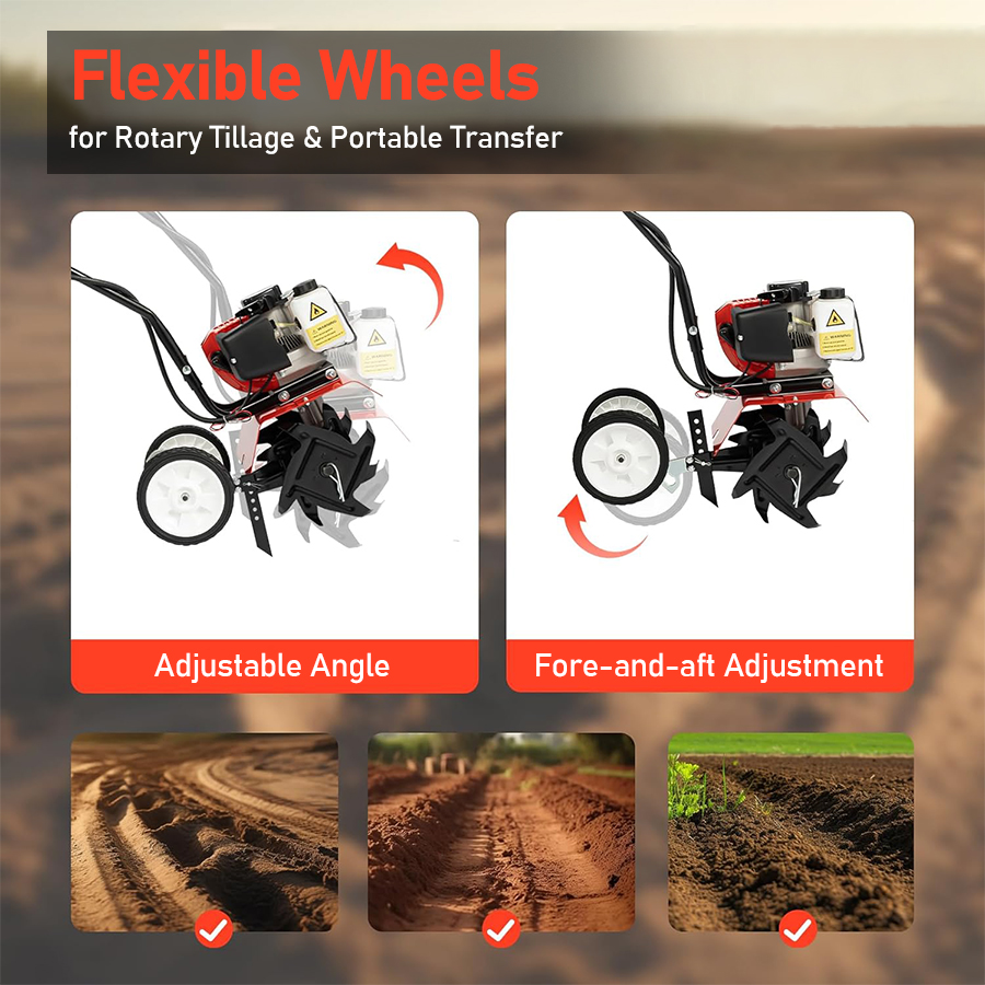محراث دوار صغير متعدد الوظائف  - مراجعة Gardening Tools And Equipment وسعره