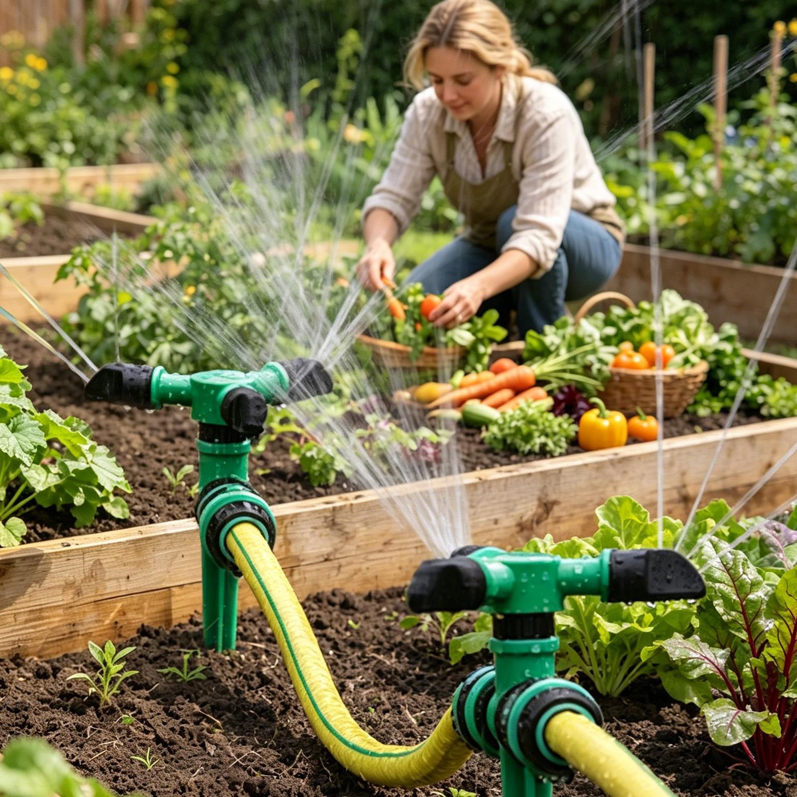 رشاش مياه دوار أوتوماتيكي لري  - مراجعة Gardening Yard Tools وسعره