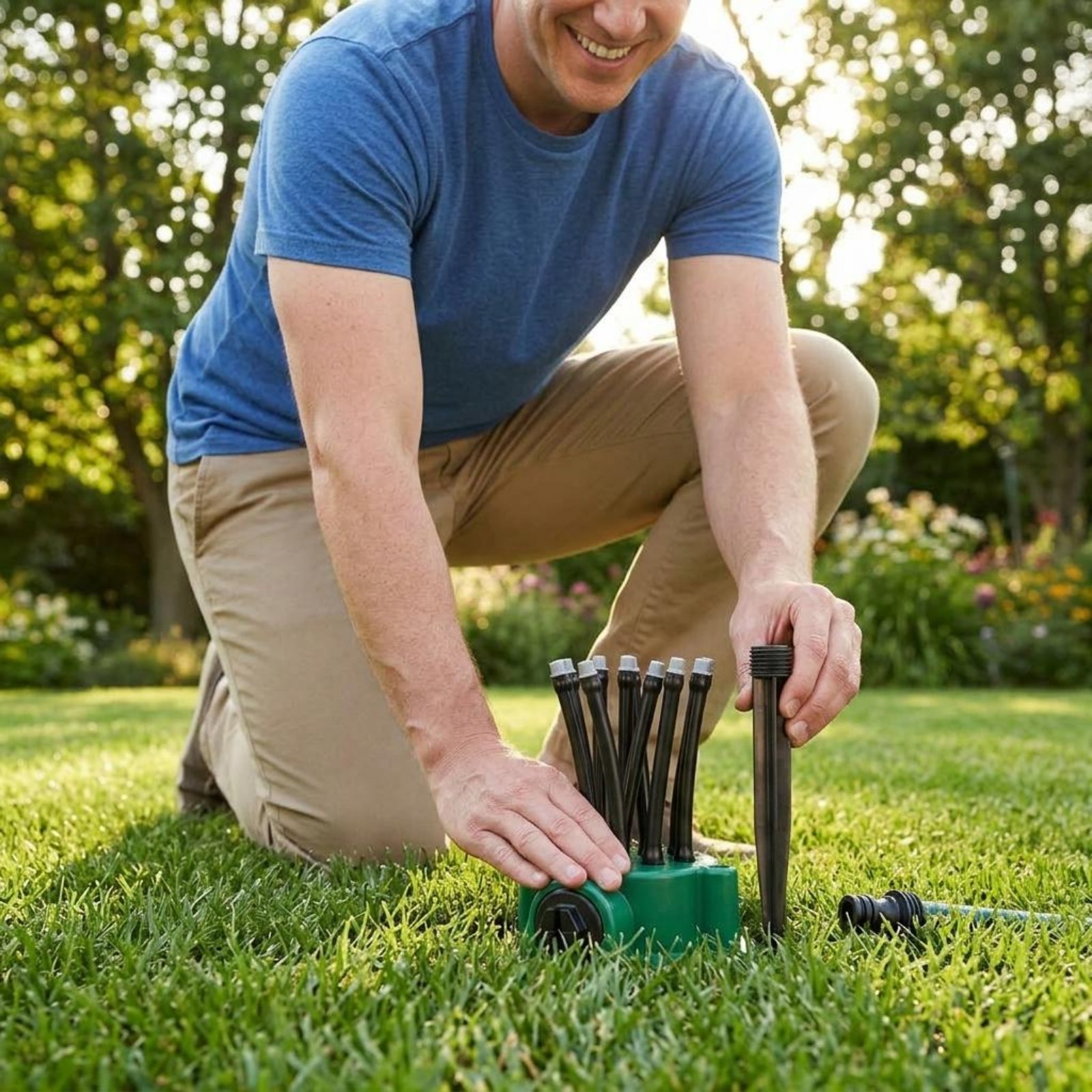 رشاش دوار 360 درجة برذاذ لطيف  - مراجعة Gardening Yard Tools وسعره