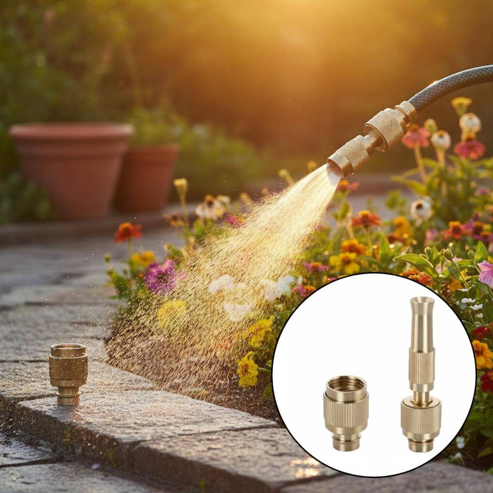 موصل مياه نحاسي عالمي، ملحق رش - مراجعة Gardening Tools And Equipment وسعره