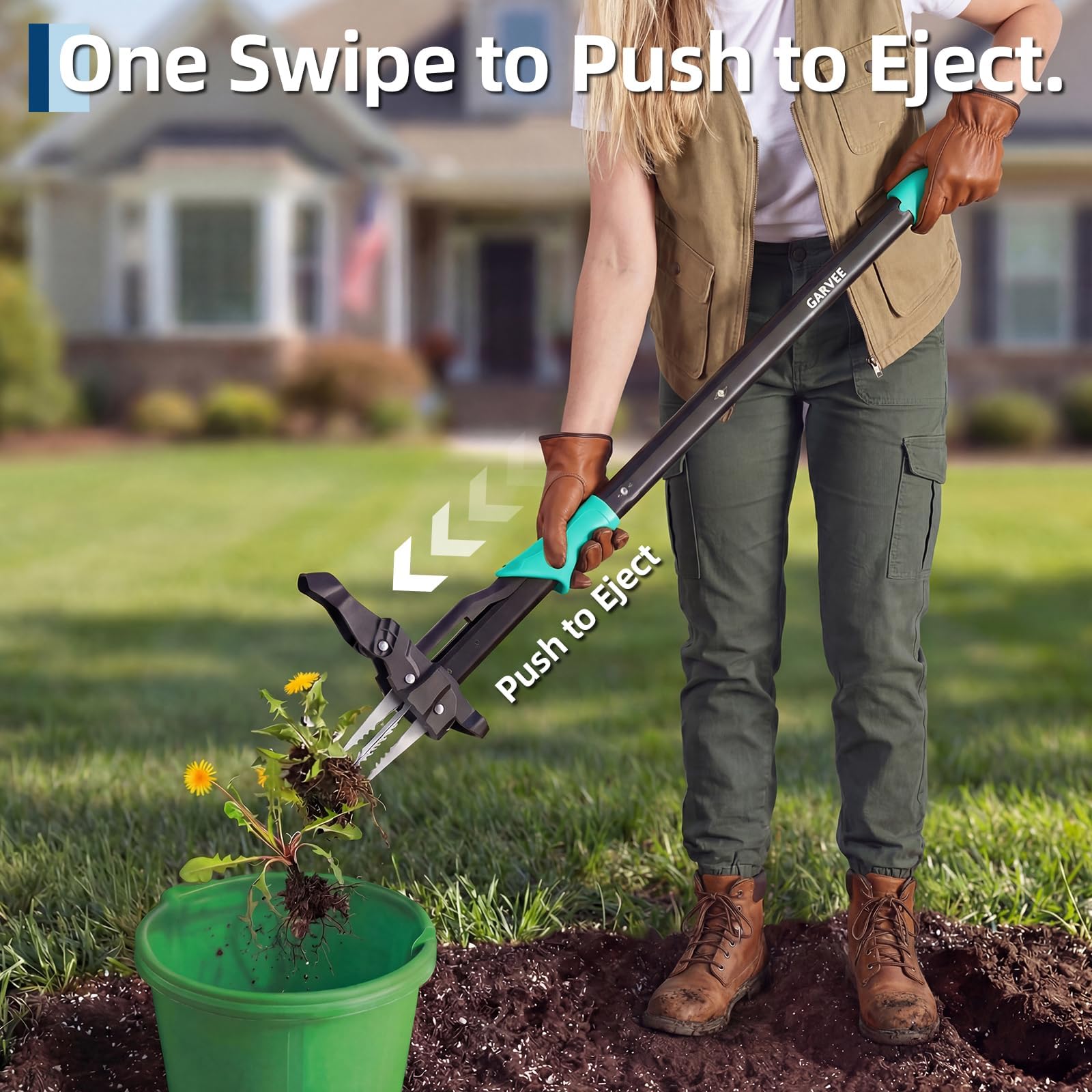 أداة إزالة الأعشاب ذات المقبض  - مراجعة Gardening Tools Green وسعره