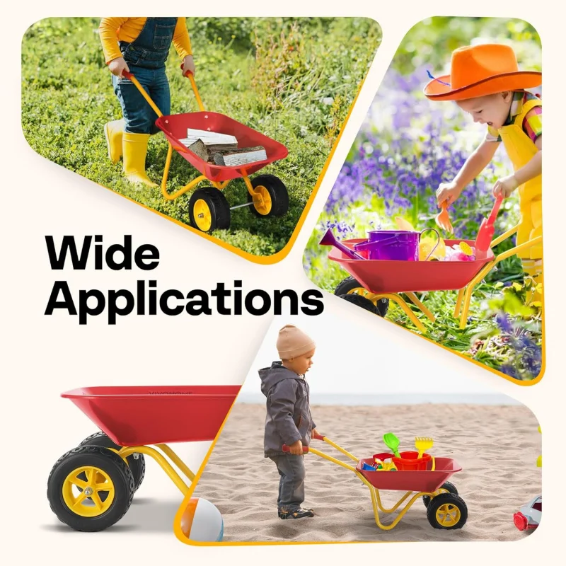 عربة يد للأطفال مع مجموعة أدوا - مراجعة Gardening Tools For Kids وسعره