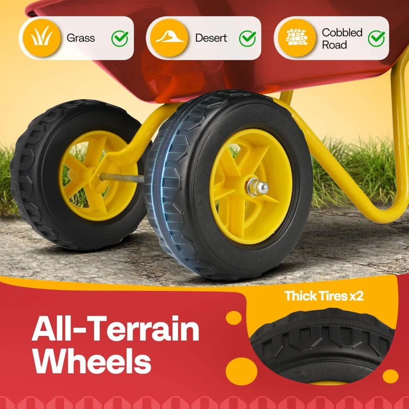 عربة يد للأطفال مع مجموعة أدوا - مراجعة Gardening Tools For Kids وسعره